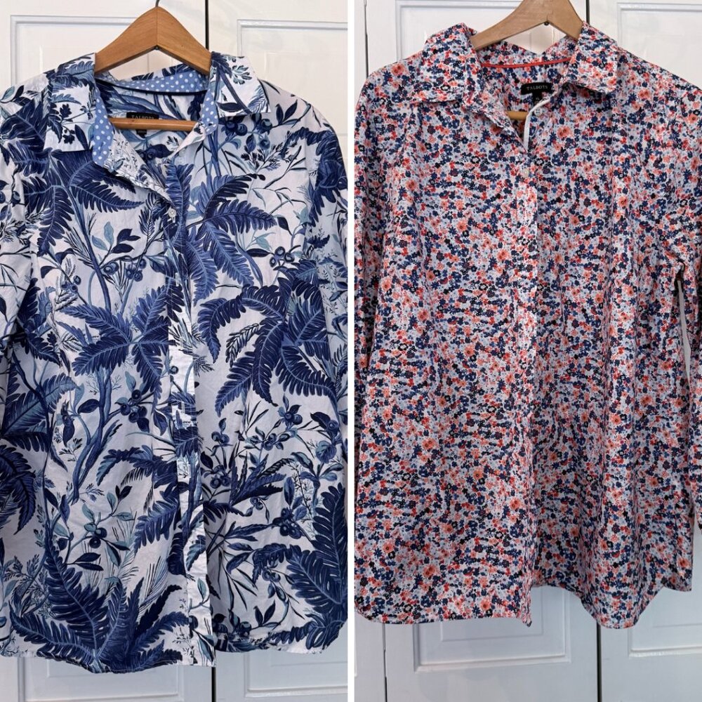 Talbots Classic Cotton Button Down Shirt - Lot of 2